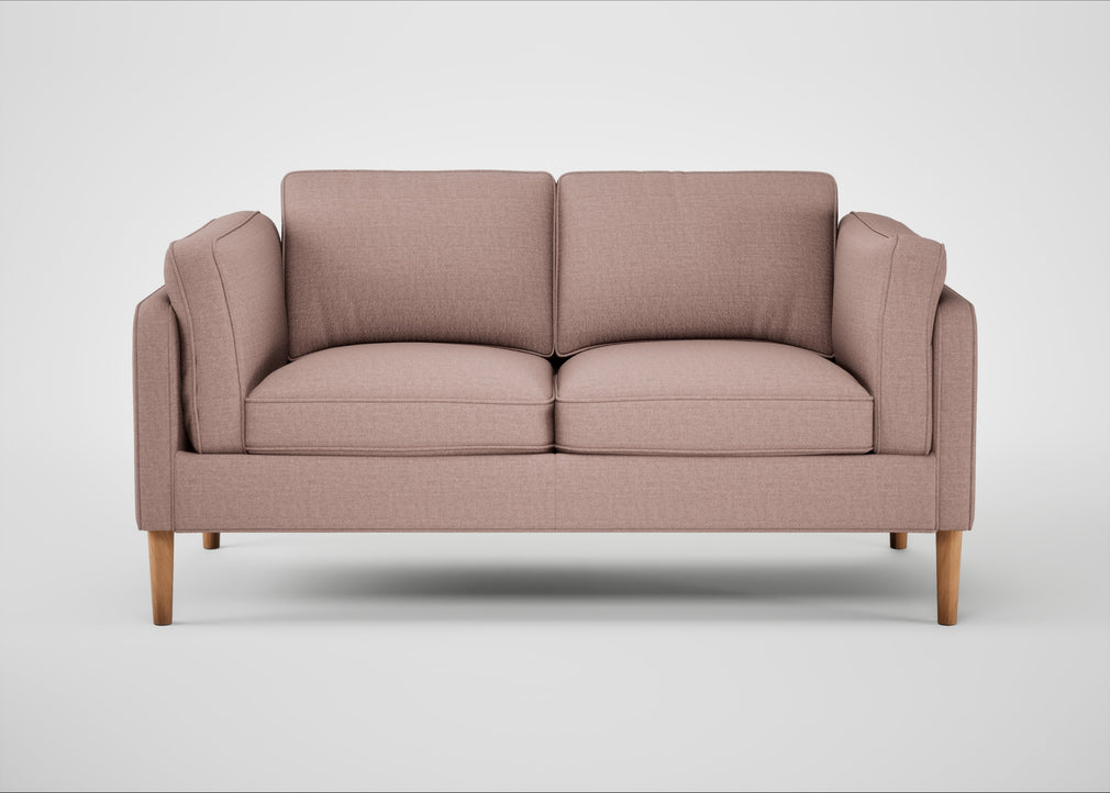 Sonno 2 Seater Sofa Siena Cotton Dusky Pink / Natural