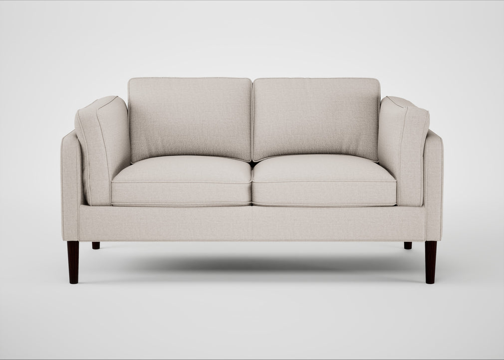 Sonno 2 Seater Sofa Siena Cotton Natural / Wenge Black