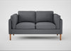 Sonno 2 Seater Sofa Siena Cotton Shale Grey / Natural