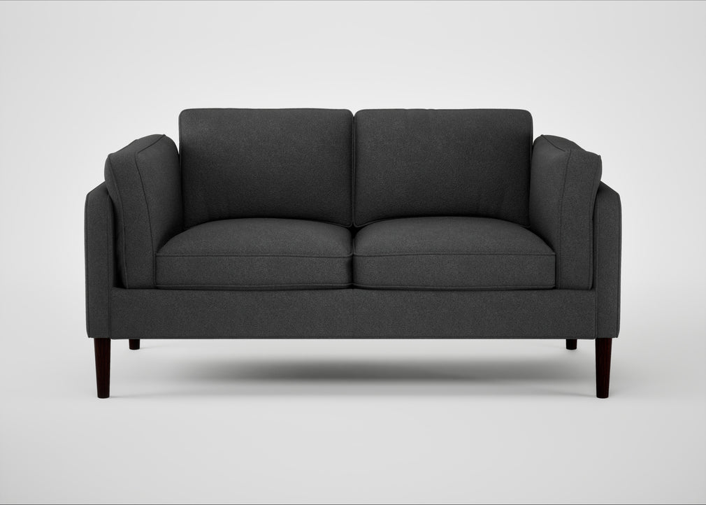 Sonno 2 Seater Sofa St Moritz Wool Grey / Wenge Black