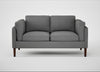 Sonno 2 Seater Sofa St Moritz Wool Light Grey / Walnut