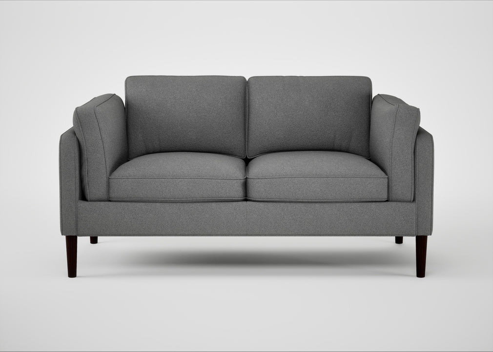 Sonno 2 Seater Sofa St Moritz Wool Light Grey / Wenge Black