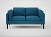 Sonno 2 Seater Sofa St Moritz Wool Blue / Wenge Black