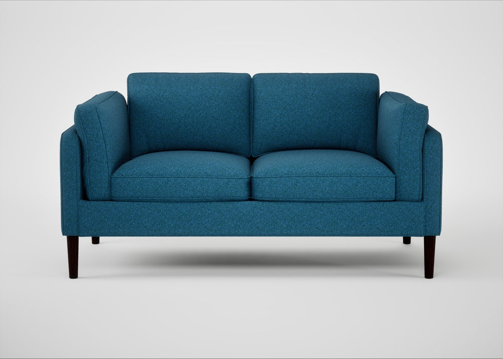 Sonno 2 Seater Sofa St Moritz Wool Blue / Wenge Black