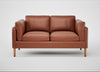 Sonno 2 Seater Sofa Leather Stonewash Light Brown 274 / Natural