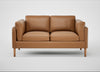 Sonno 2 Seater Sofa Leather Stonewash Toffee 277 / Natural