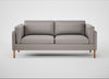 Sonno 3 Seater Sofa Daino Leather Elephant / Natural