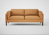 Sonno 3 Seater Sofa Daino Leather Parchment / Walnut