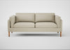 Sonno 3 Seater Sofa Leather Grain Storm 006 / Natural