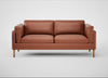 Sonno 3 Seater Sofa Leather Stonewash Light Brown 274 / Natural