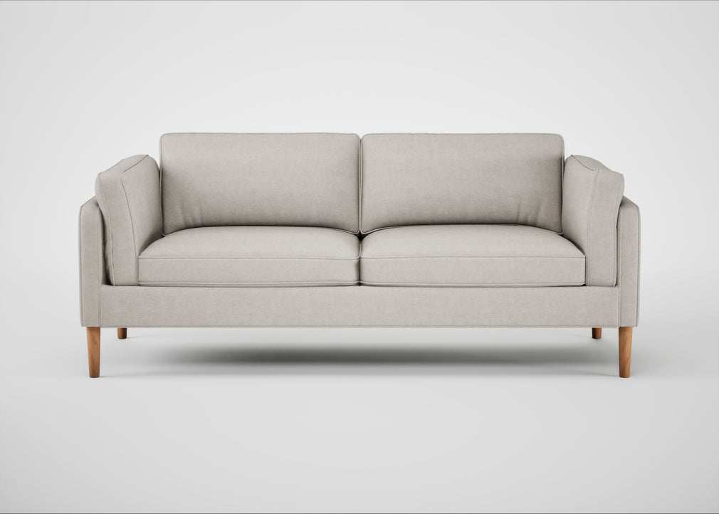 Sonno 3 Seater Sofa Linea Leather White 634 / Natural