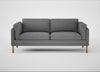 Sonno 3 Seater Sofa St Moritz Wool Light Grey / Natural