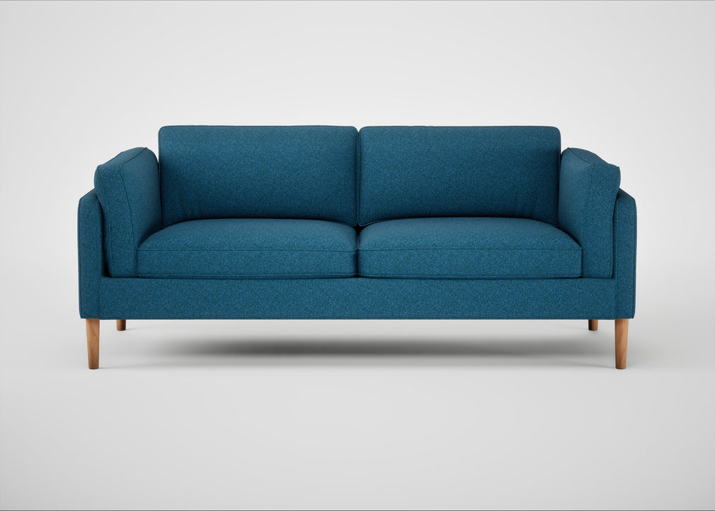 Sonno 3 Seater Sofa St Moritz Wool Blue / Natural