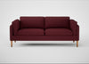 Sonno 3 Seater Sofa St Moritz Wool Red / Natural