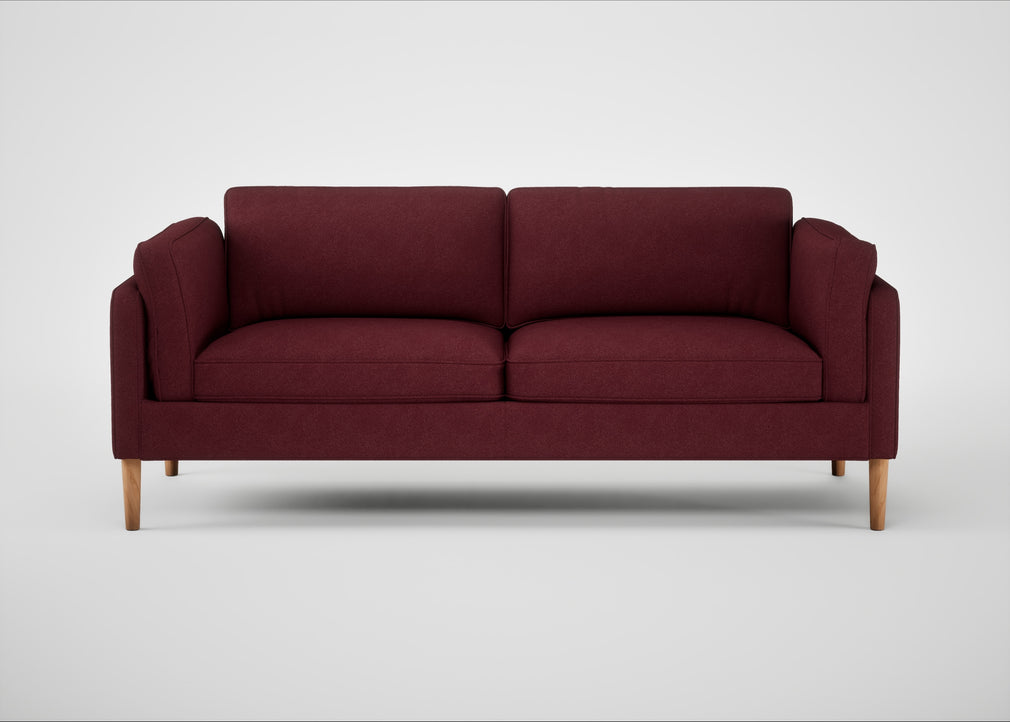 Sonno 3 Seater Sofa St Moritz Wool Red / Natural