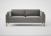 Sonno 3 Seater Sofa Nobilis Velvet Dolphin / Natural