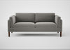 Sonno 3 Seater Sofa Nobilis Velvet Dolphin / Walnut
