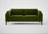 Sonno 3 Seater Sofa Nobilis Velvet Leaf / Walnut