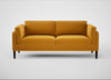 Sonno 3 Seater Sofa Nobilis Velvet Mustard / Wenge Black