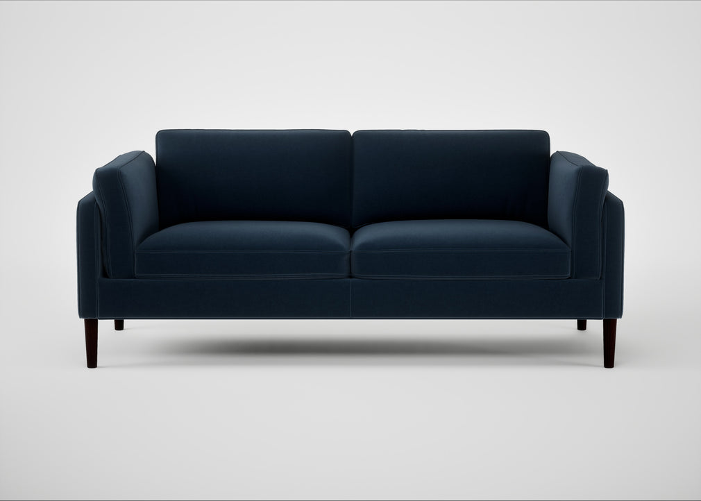 Sonno 3 Seater Sofa Nobilis Velvet Night / Wenge Black