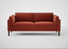 Sonno 3 Seater Sofa Nobilis Velvet Rust / Walnut