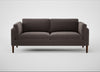 Sonno 3 Seater Sofa Nobilis Velvet Sable / Walnut