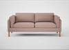 Sonno 3 Seater Sofa Siena Cotton Dusky Pink / Natural