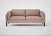 Sonno 3 Seater Sofa Siena Cotton Dusky Pink / Wenge Black