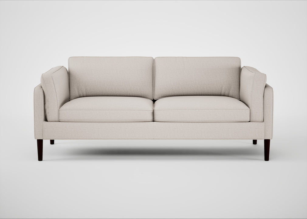 Sonno 3 Seater Sofa Siena Cotton Natural / Wenge Black