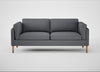 Sonno 3 Seater Sofa Siena Cotton Shale Grey / Natural