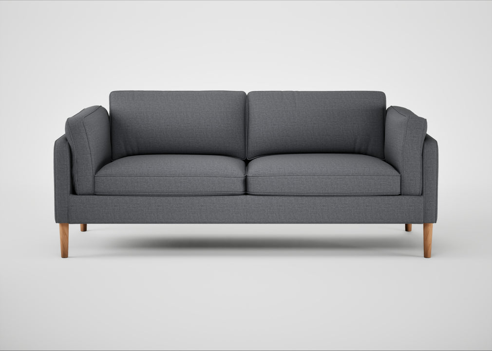 Sonno 3 Seater Sofa Siena Cotton Shale Grey / Natural