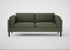 Sonno 3 Seater Sofa Loop Boucle Forest / Walnut