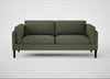 Sonno 3 Seater Sofa Loop Boucle Forest / Wenge Black