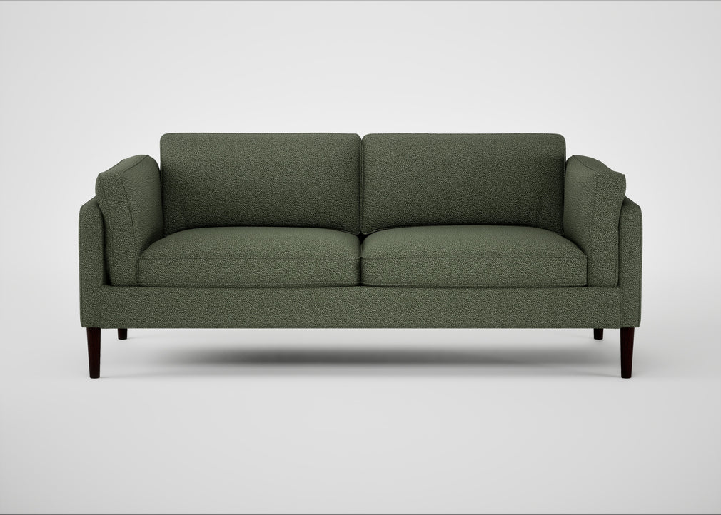 Sonno 3 Seater Sofa Loop Boucle Forest / Wenge Black