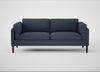 Sonno 3 Seater Sofa Loop Boucle Navy / Walnut