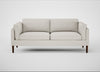 Sonno 3 Seater Sofa Loop Boucle Polar / Walnut