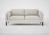 Sonno 3 Seater Sofa Loop Boucle Polar / Wenge Black