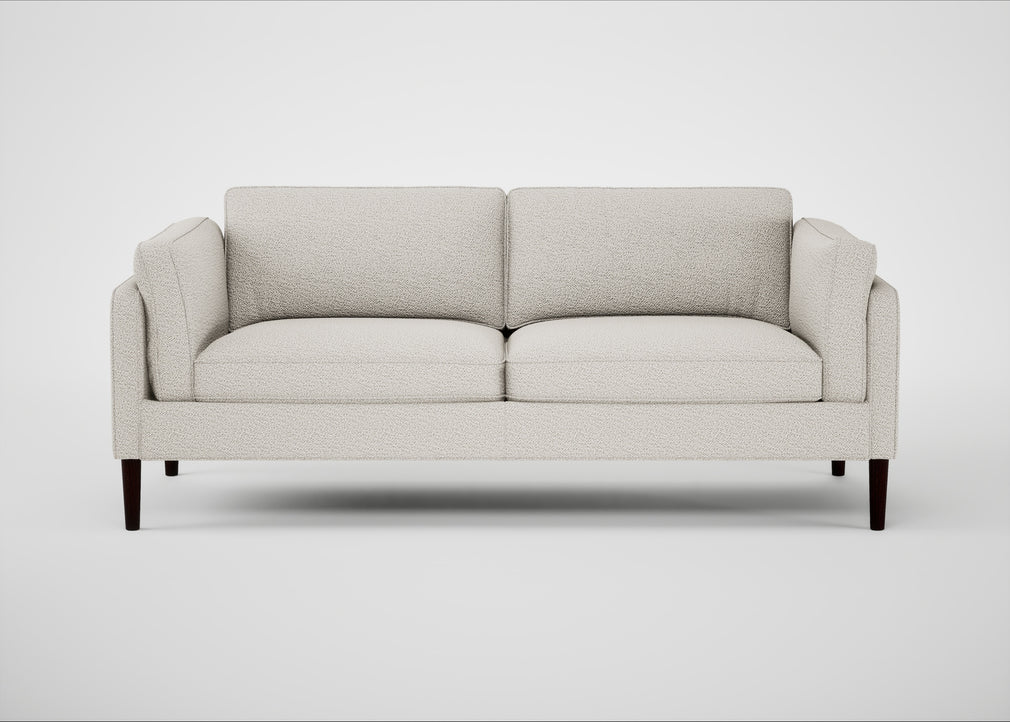 Sonno 3 Seater Sofa Loop Boucle Polar / Wenge Black