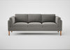 Sonno 4 Seater Sofa Nobilis Velvet Dolphin / Natural
