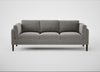 Sonno 4 Seater Sofa Nobilis Velvet Dolphin / Walnut