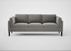 Sonno 4 Seater Sofa Nobilis Velvet Dolphin / Wenge Black