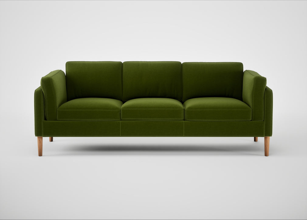 Sonno 4 Seater Sofa Nobilis Velvet Leaf / Natural