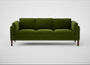 Sonno 4 Seater Sofa Nobilis Velvet Leaf / Walnut