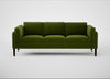 Sonno 4 Seater Sofa Nobilis Velvet Leaf / Wenge Black