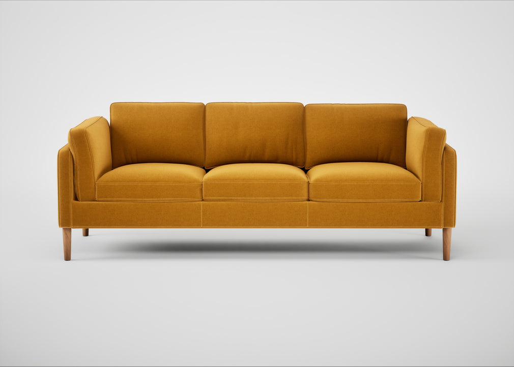 Sonno 4 Seater Sofa Nobilis Velvet Mustard / Natural