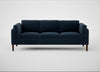 Sonno 4 Seater Sofa Nobilis Velvet Night / Walnut