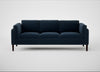 Sonno 4 Seater Sofa Nobilis Velvet Night / Wenge Black