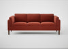 Sonno 4 Seater Sofa Nobilis Velvet Rust / Walnut