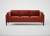 Sonno 4 Seater Sofa Nobilis Velvet Rust / Wenge Black