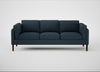 Sonno 4 Seater Sofa Siena Cotton Deep Sea / Walnut